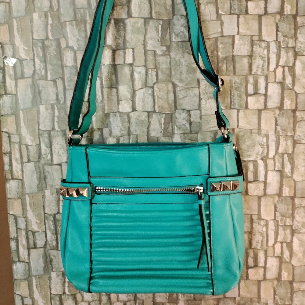 Jessica Simpson Teal Leather Purse
